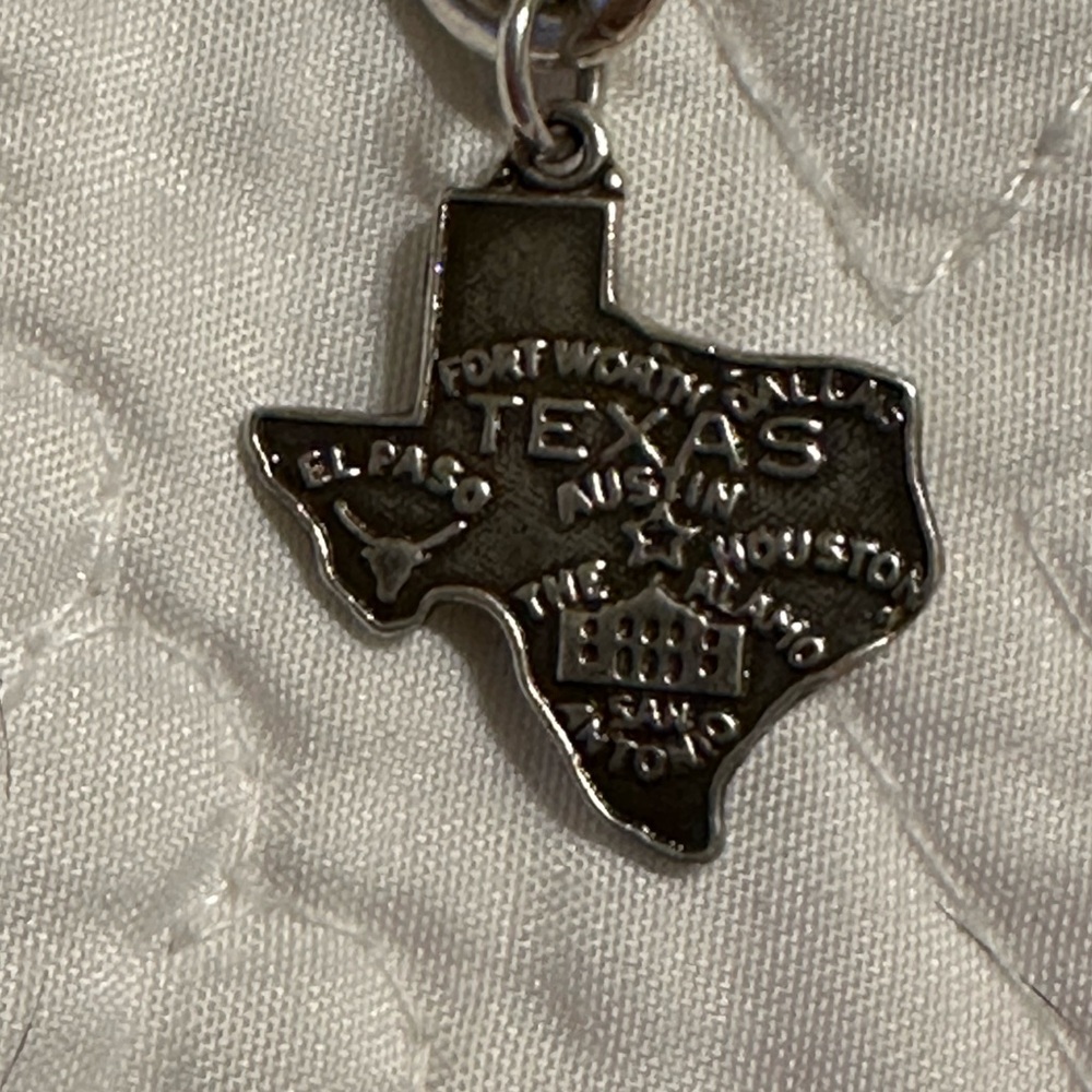 Sterling Silver Texas State Charm